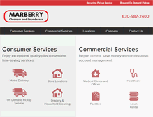 Tablet Screenshot of marberrycleaners.com